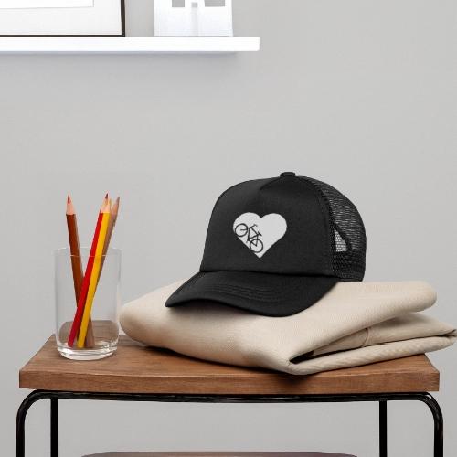 Bike in heart - Kid's Trucker Cap