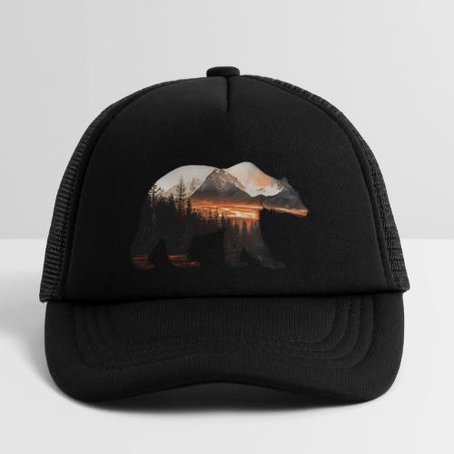 Canada Bear: fiery tones - Kid's Trucker Cap