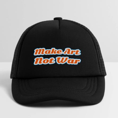 Make Art Not War — Peaceful Creativity Script - Kid's Trucker Cap