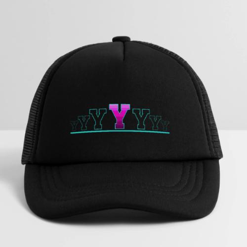 Letter Y – Capital Varsity Alphabet Monogram - Kid's Trucker Cap