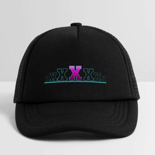 Letter X – Capital Varsity Alphabet Monogram - Kid's Trucker Cap
