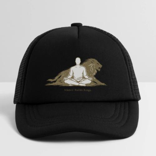 Silence Builds Kings Meditation Lion - Kid's Trucker Cap