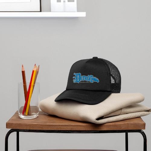 WTTD GUITAR BLUE SILVER REG FONT - Kid's Trucker Cap