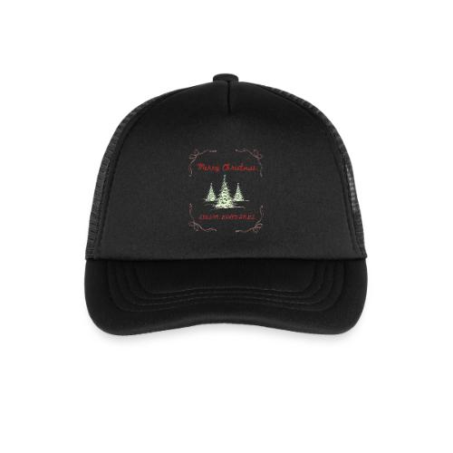 Beautiful Green Christmas Tree Graphic - Kid's Trucker Cap