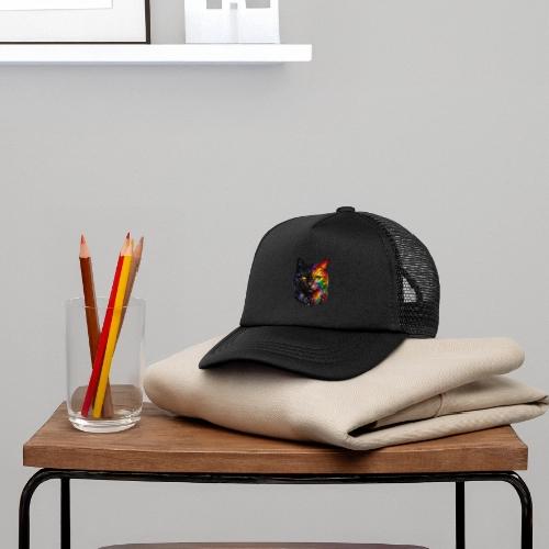 Cosmic Galaxy Rainbow Cat - Kid's Trucker Cap