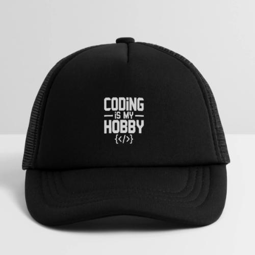 Coding Is My Hobby Typography - Kid's Trucker Cap