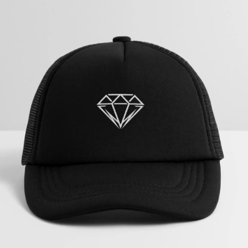 Minimal Diamond Logo | Luxury Streetwear Geometric - Kid's Trucker Cap