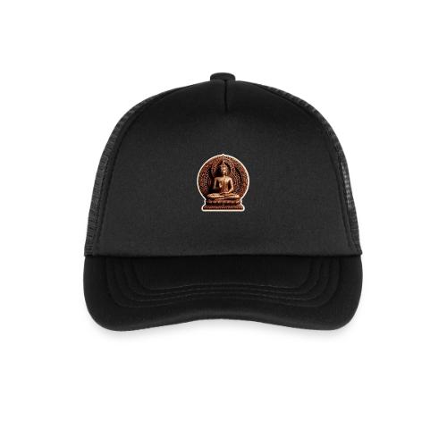 Buddha Statue in meditation and Hand Mudra - Kid's Trucker Cap