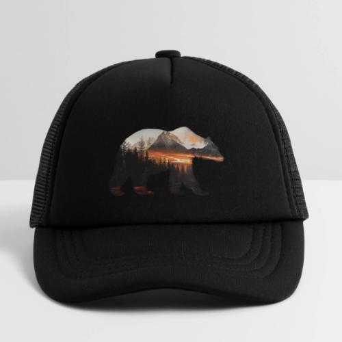Canada Bear: fiery tones - Kid's Trucker Cap