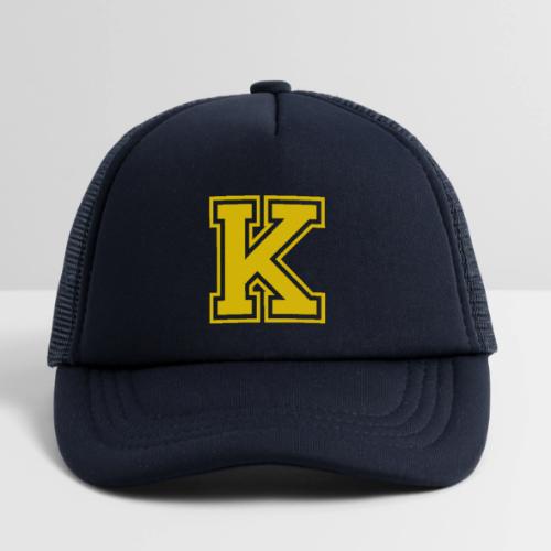 Letter k – Capital Athletic Alphabet Monogram - Kid's Trucker Cap