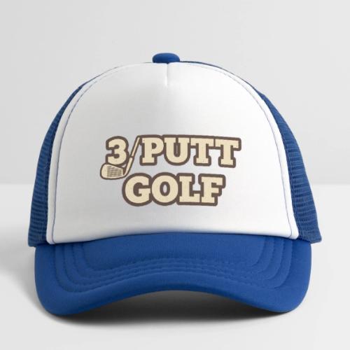 Golfing Joke T-Shirt: 3 Putt Golf Humor Tee - Kid's Trucker Cap