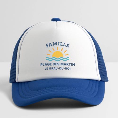 Family Beach Shirt – Plage des Martin Design - Kid's Trucker Cap
