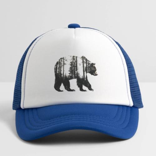 Evergreen Bear Silhouette - Kid's Trucker Cap