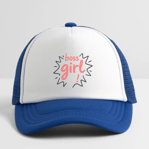 Boss Girl Bold Feminist Statement - Kid's Trucker Cap