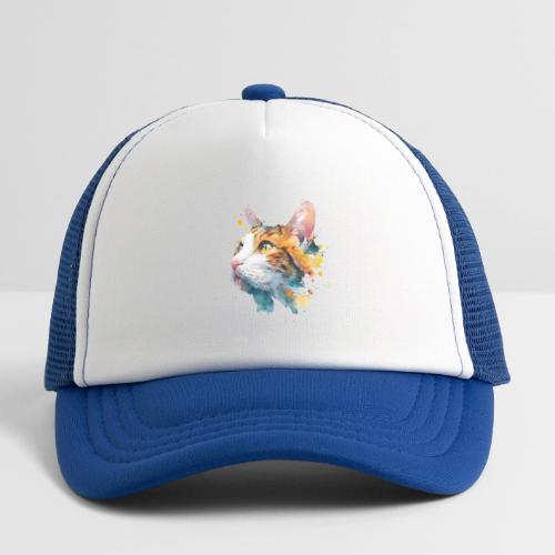 Cat: Feline Ink Burst - Kid's Trucker Cap