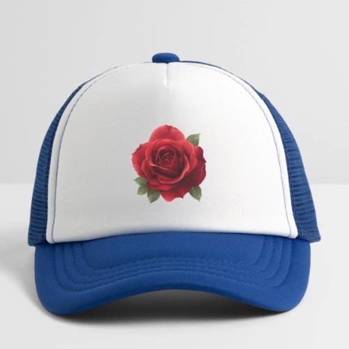 Rose: Crimson Bloom Elegance - Kid's Trucker Cap