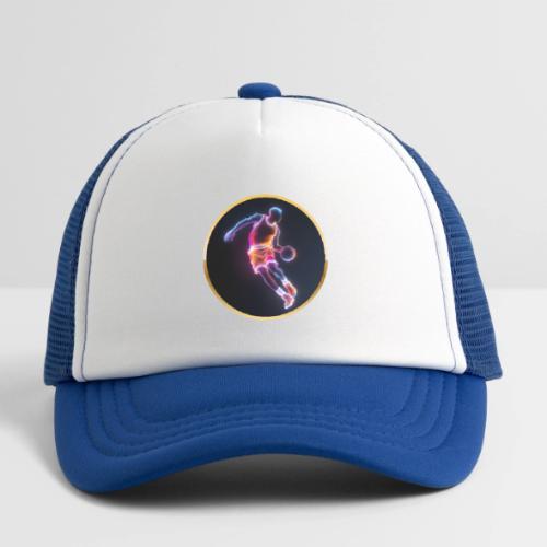 Neon Basketball Player - Kid's Trucker Cap