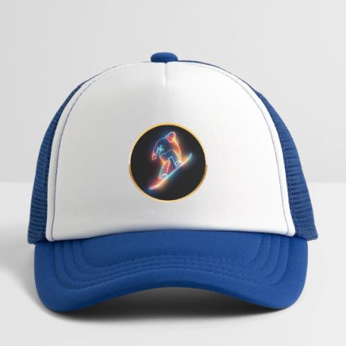 Golden Neon Snowboard - Kid's Trucker Cap