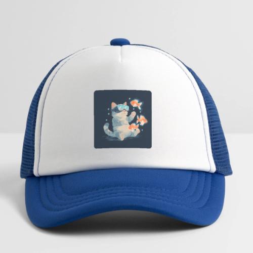 Cat: VR Fish Chase - Kid's Trucker Cap
