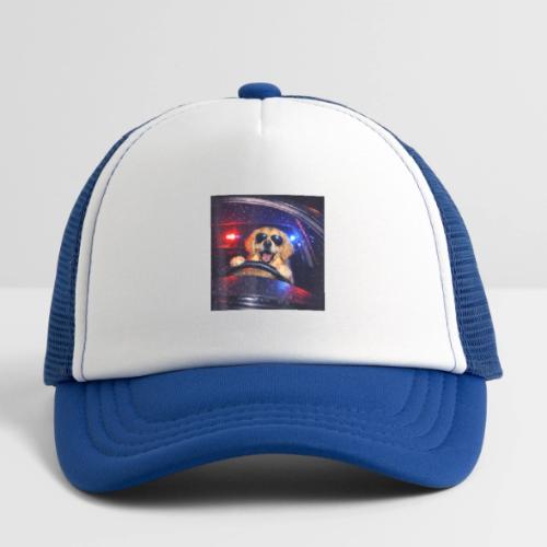 Funny Police Golden Retriever Meme Tee - Kid's Trucker Cap