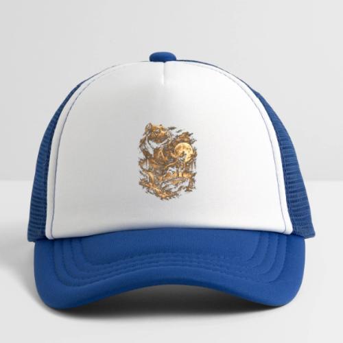 Pit Bull Howling Moon Fantasy Forest Tee - Kid's Trucker Cap