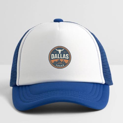 Vintage Dallas Texas Western Skyline Retro Cowboy - Kid's Trucker Cap
