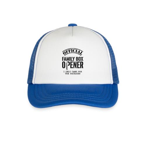 Official Family Box Opener Funny Knife Collector - Kid's Trucker Cap