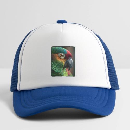 Colorful Parrot Close-Up Design - Kid's Trucker Cap
