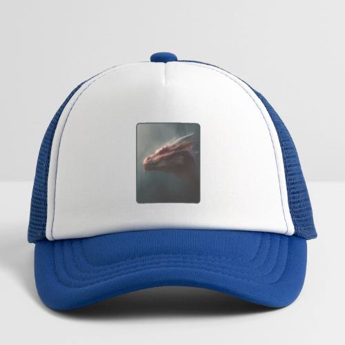 Red Dragon Fog Portrait Design - Kid's Trucker Cap