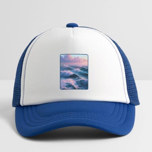 Dreamy Pastel Ocean Sunset Art - Kid's Trucker Cap
