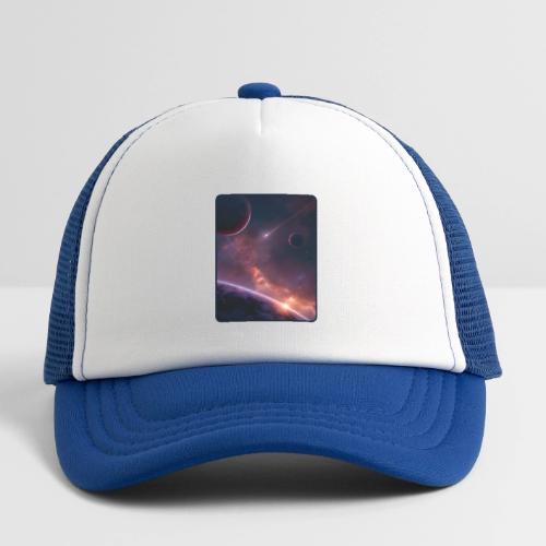 Cosmic Sunset Nebula Space Art - Kid's Trucker Cap