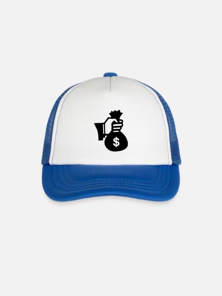 Money - Kid's Trucker Cap - white/royal blue