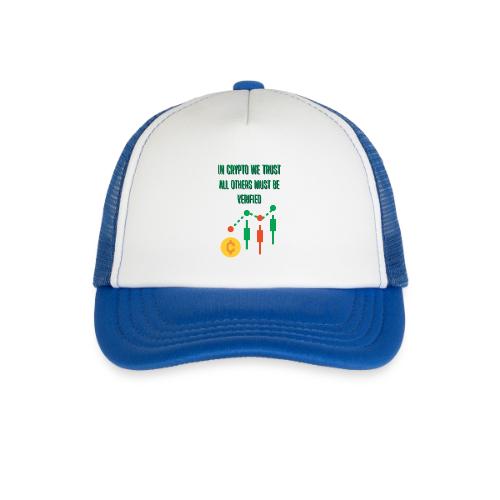 Sarcastic Bitcoin Investor T-shirt - Kid's Trucker Cap