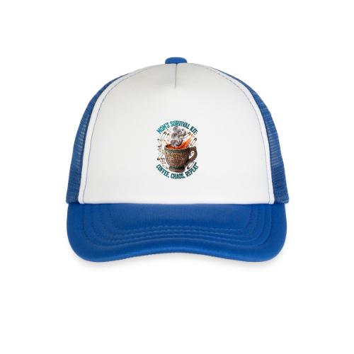 Mom's Survival Kit Tee | Coffee Chaos - Kid's Trucker Cap