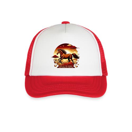 Year of the Horse Sunrise T Shirt, Lunar New Year - Kid's Trucker Cap
