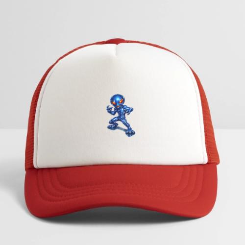 Angry Blue Alien - Kid's Trucker Cap
