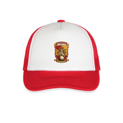 Spain Lion Fury T-Shirt, Spanish Crest Gift - Kid's Trucker Cap