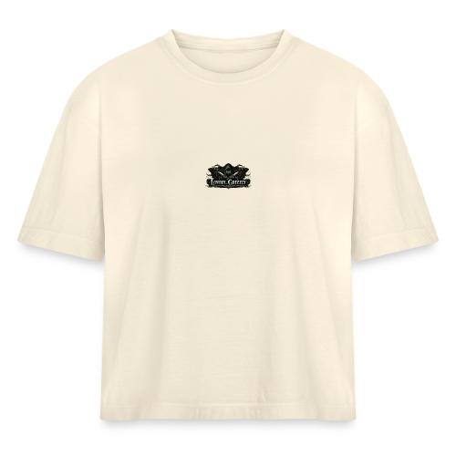 Lovely Grizzly logo - Women's Heavyweight Cropped T-Shirt
