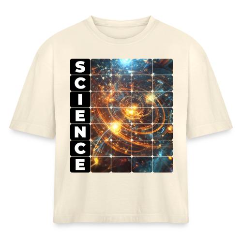 Golden Core of Science - Women's Heavyweight Cropped T-Shirt
