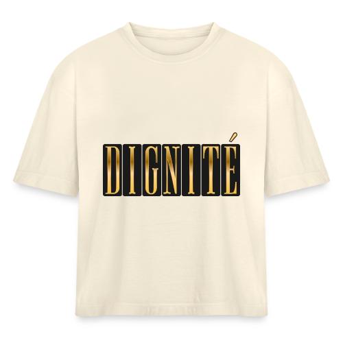 Golden Dignity - Women's Heavyweight Cropped T-Shirt