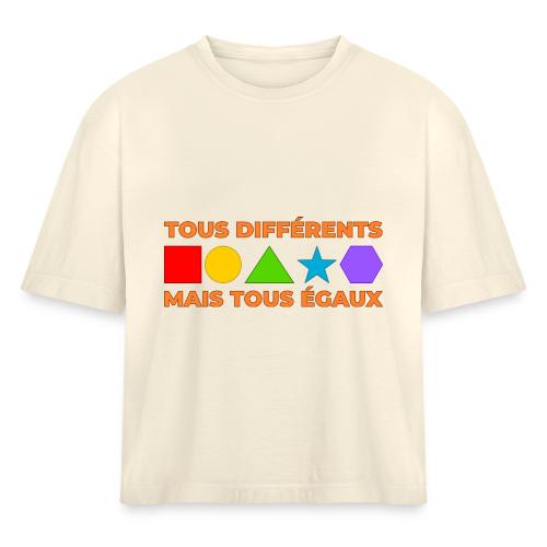 United in Our Differences - Women's Heavyweight Cropped T-Shirt