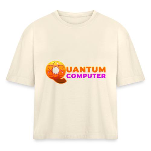 Quantum computer: Quantum Logic Unleashed - Women's Heavyweight Cropped T-Shirt