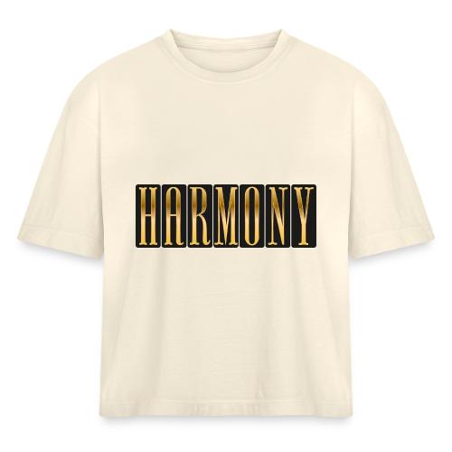 Golden Harmony - Women's Heavyweight Cropped T-Shirt