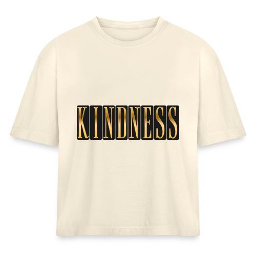 Golden Kindness - Women's Heavyweight Cropped T-Shirt