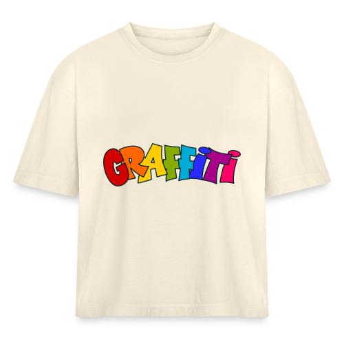 Graffiti - Women's Heavyweight Cropped T-Shirt