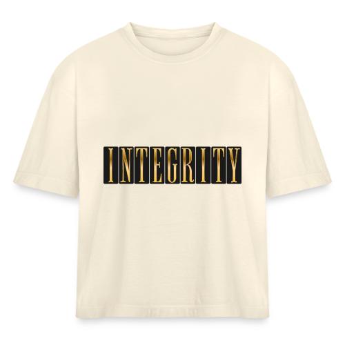 Golden Integrity - Women's Heavyweight Cropped T-Shirt