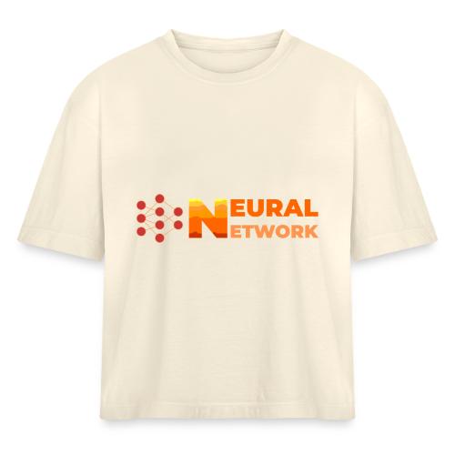 Neural Network: Digital Synapses - Women's Heavyweight Cropped T-Shirt