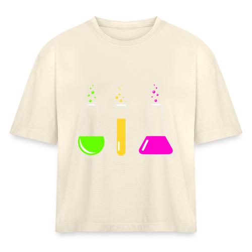 Colorful Chemistry - Women's Heavyweight Cropped T-Shirt