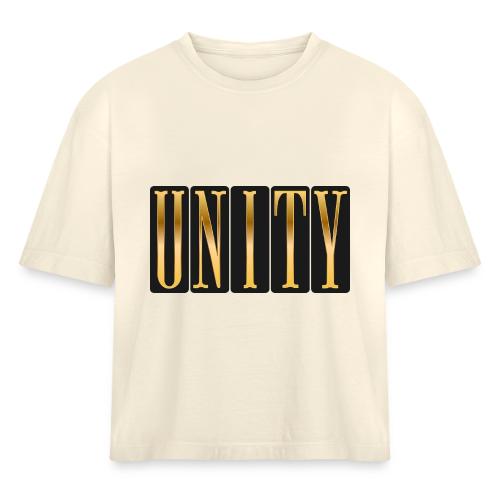 Golden Unity - Women's Heavyweight Cropped T-Shirt