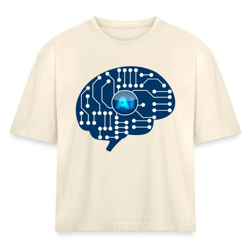 AI: Mind Wired - Women's Heavyweight Cropped T-Shirt